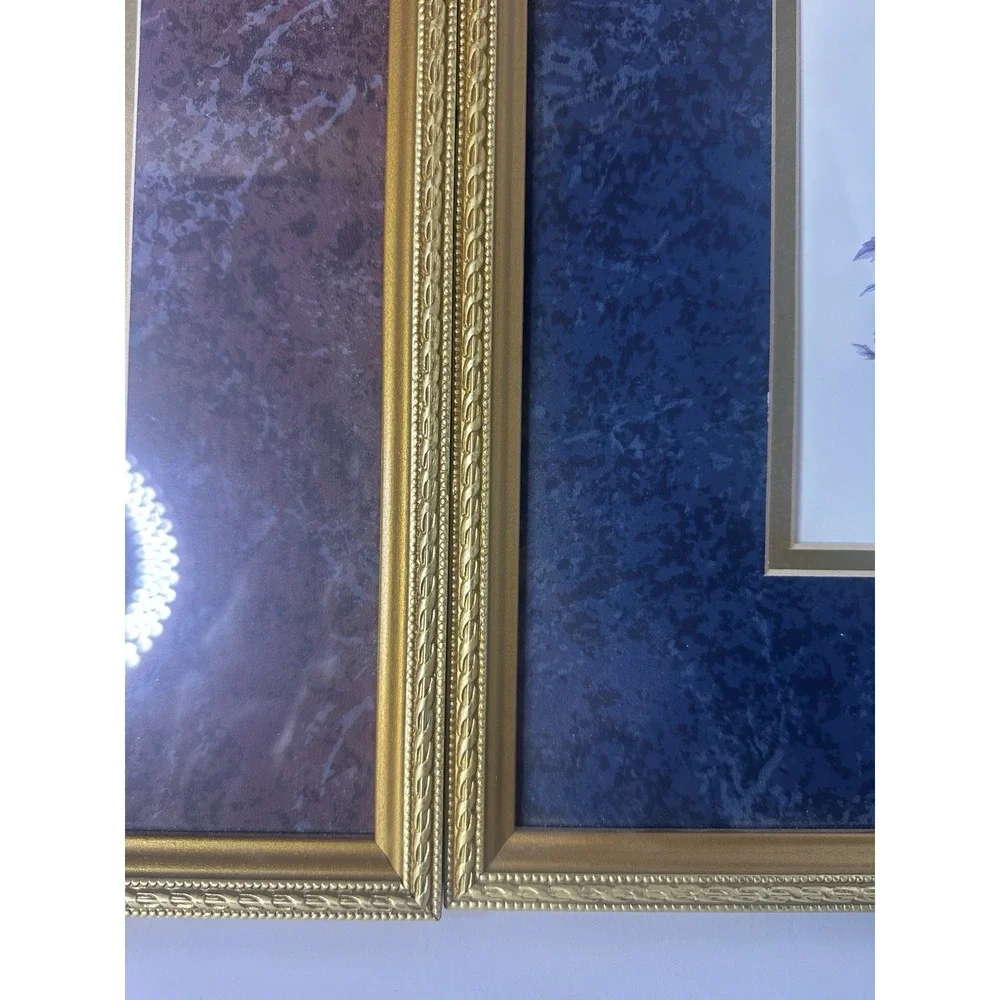 Vintage botanical Art French Gold Frames‎